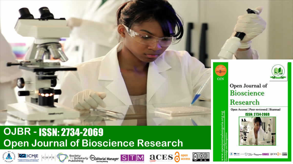 Open Journal of Bioscience Research <br> (ISSN: 2734-2069)