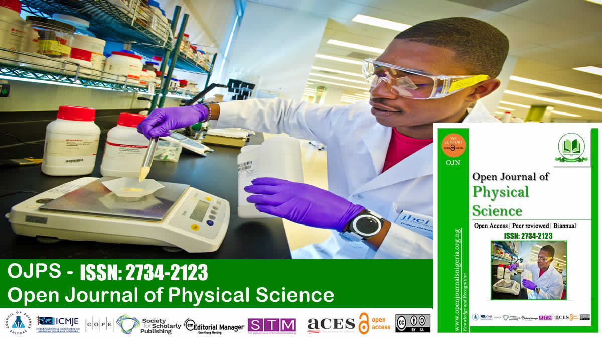 Open Journal of Physical Science <br> (ISSN: 2734-2123)